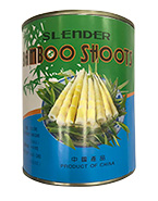 Canned slender bamboo shoots